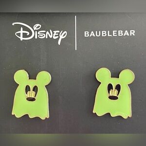 New - Disney x BAUBLEBAR - Halloween Earrings - Glow-in-the-dark Ghost Mickey